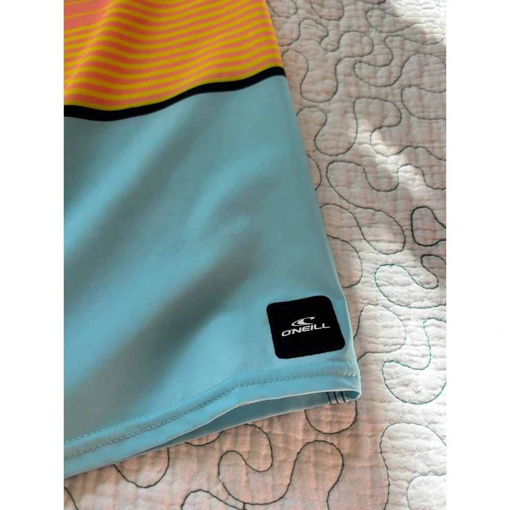 O'Neill Mens Hyperdry Board Shorts Size 30 Striped 21